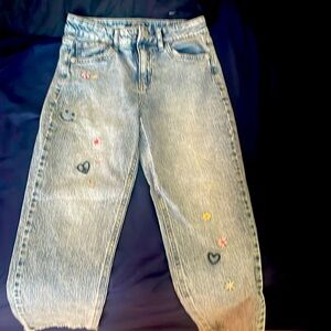 Girls Jeans with embellishments-Size 12 -Cat & Jack